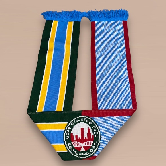 Sports Scarf Contrast Knit Fringed Scarf 2014 All Star Game Portland Oregon - Picture 1 of 12